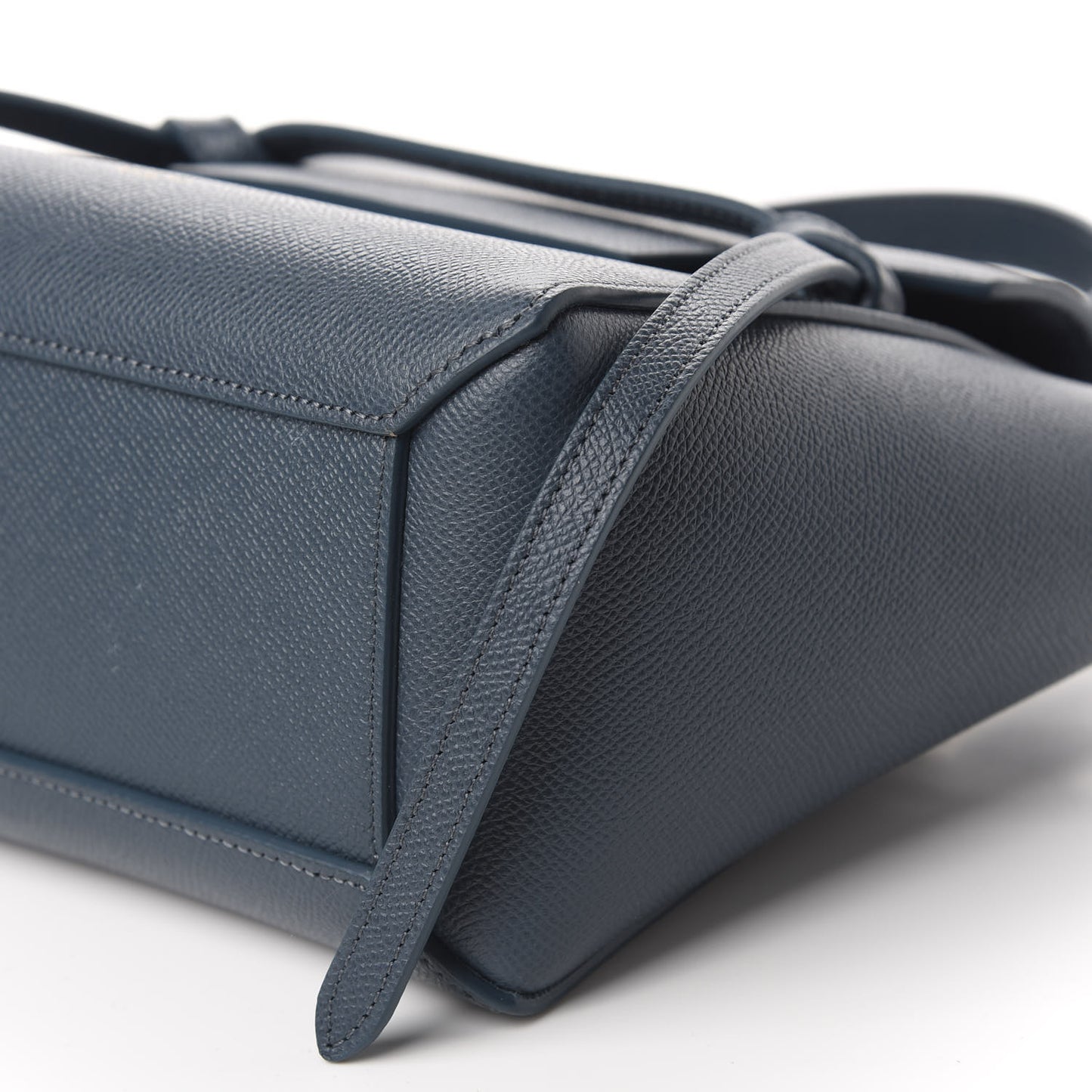 Grained Calfskin Nano Belt Bag Abyss Blue