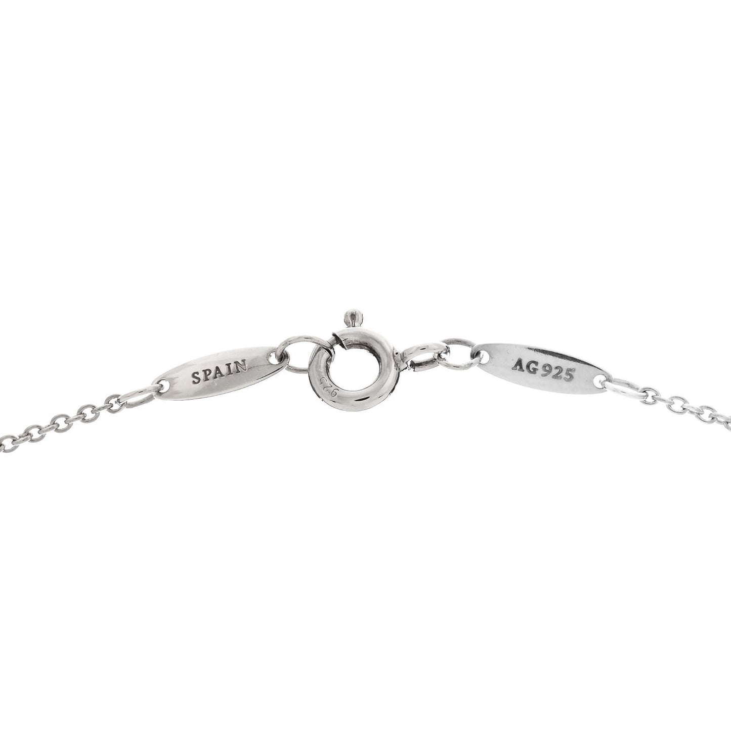 Sterling Silver 9mm Elsa Peretti Bean Pendant Necklace