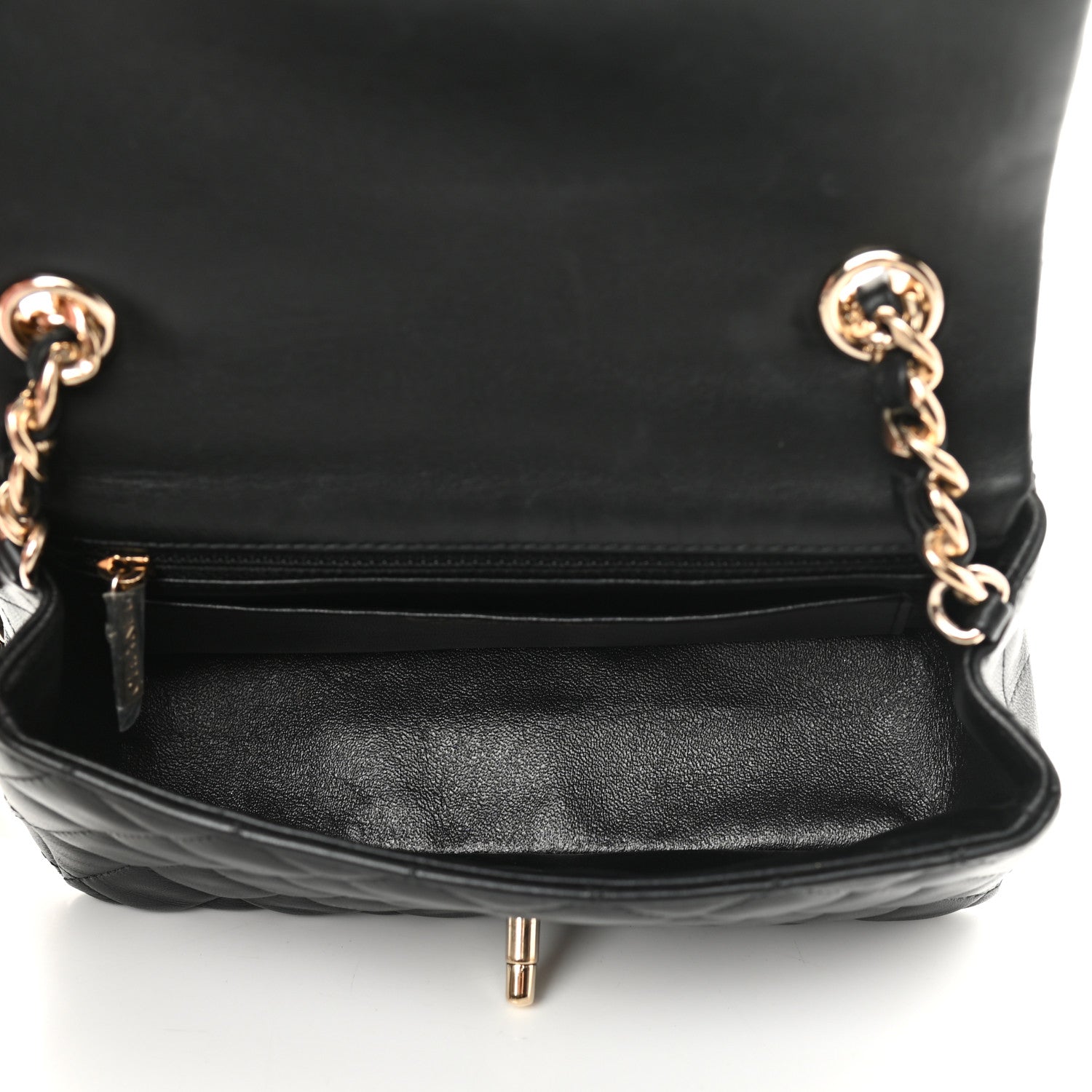 Chanel Lambskin Quilted Mini Coco Charms Rectangular Flap Black 8 of 17