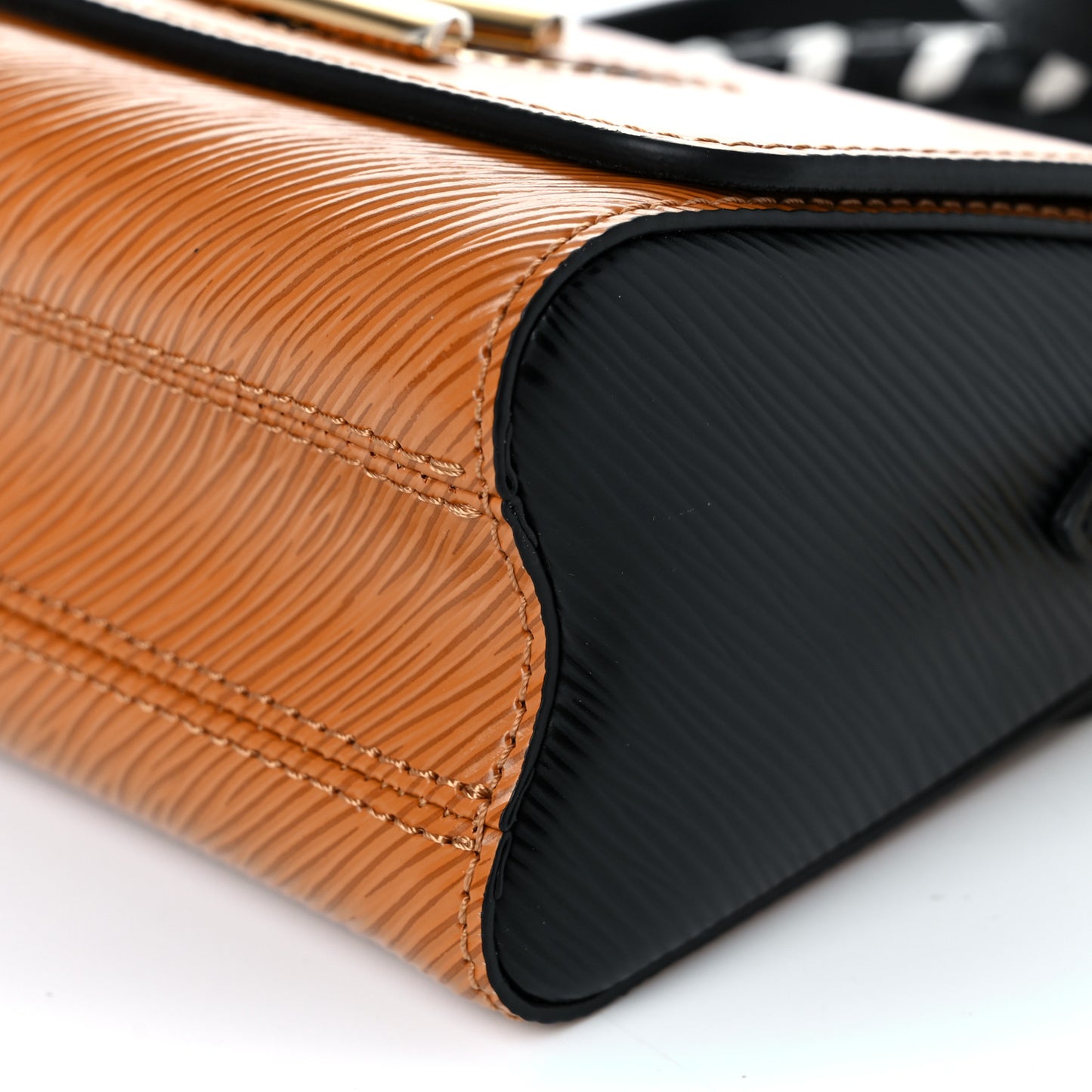 Epi Crafty Twist Shoulder Bag Mini Caramel