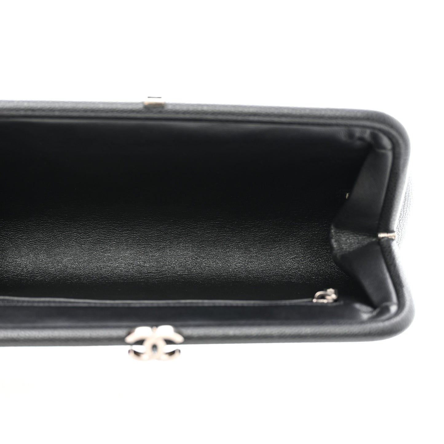 Caviar Quilted Timeless Clutch Black