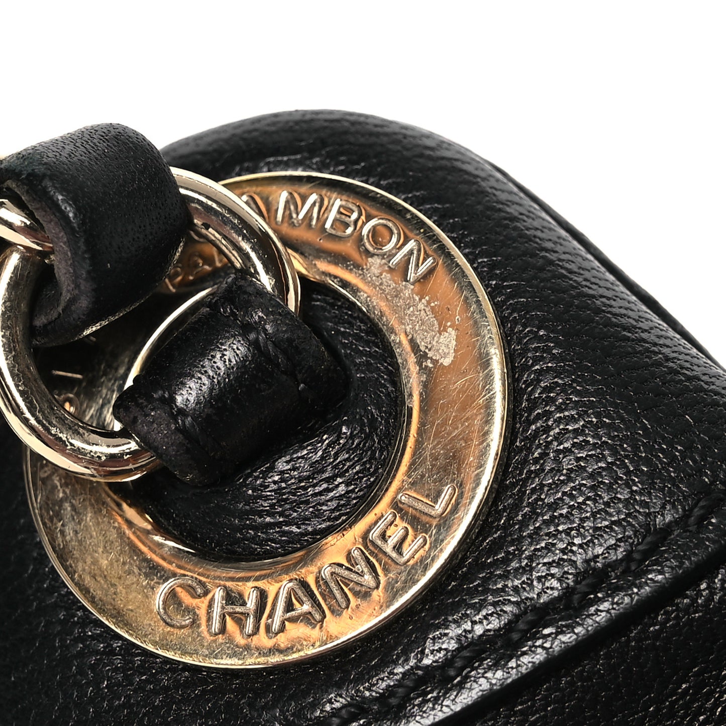 Lambskin Quilted Waist Bag Fanny Pack Black