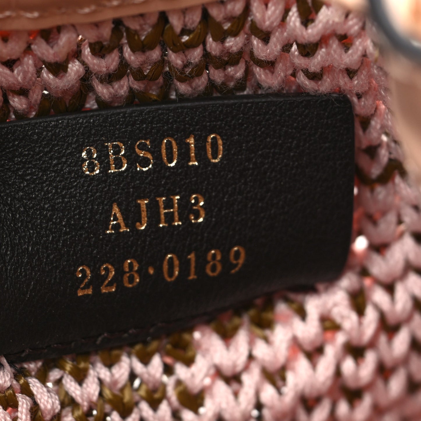Raffia Vitello King F is Fendi FF Crochet Mini Mon Tresor Bucket Bag Natural Light Rose