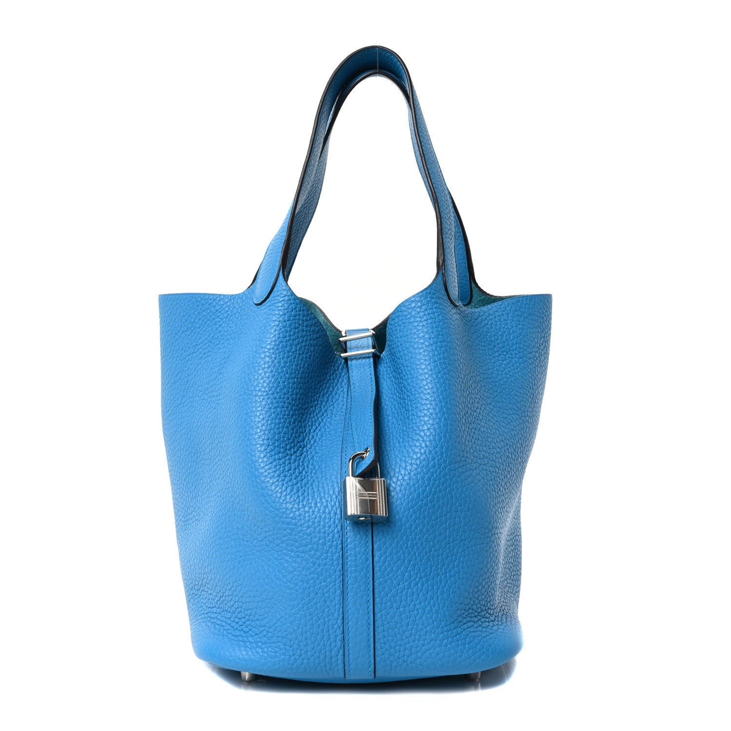 Hermes Taurillon Clemence Picotin Lock 22 MM Bleu Frida 1777820