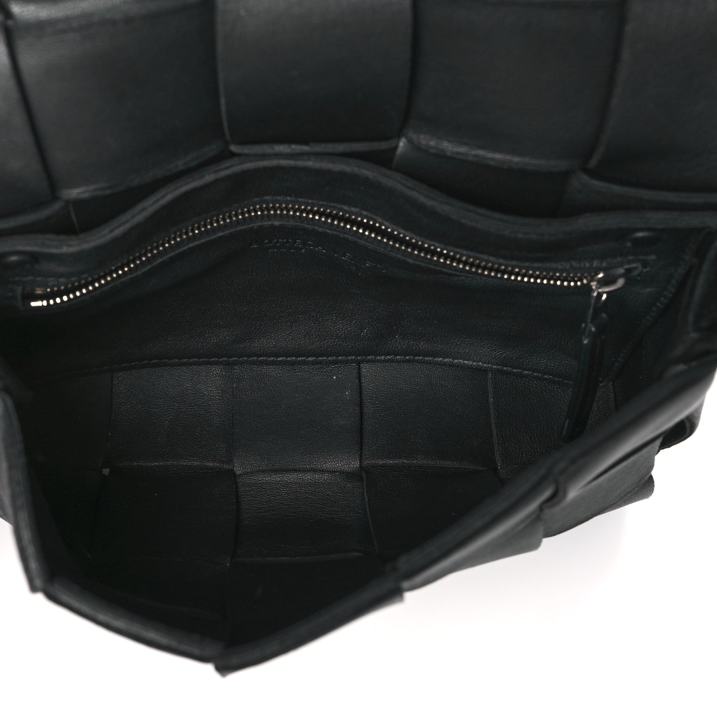 Lambskin Maxi Intreccio Small Cassette Crossbody Bag Black