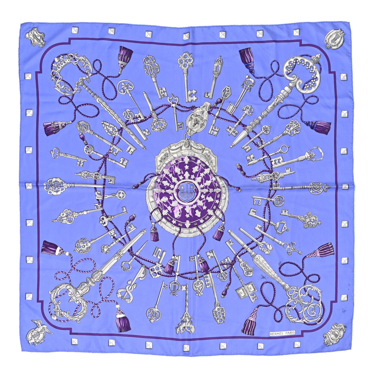 Silk Keys Les Cles Scarf 90