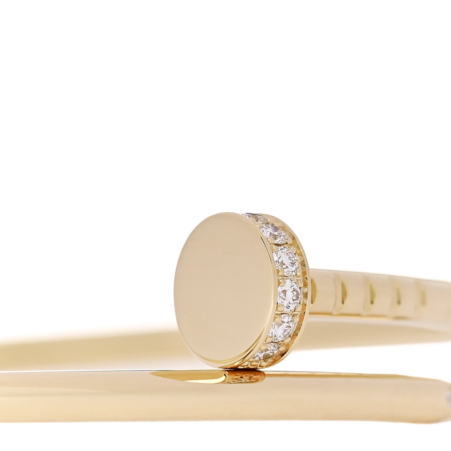 18K Yellow Gold Diamond Small Juste Un Clou Bracelet 18