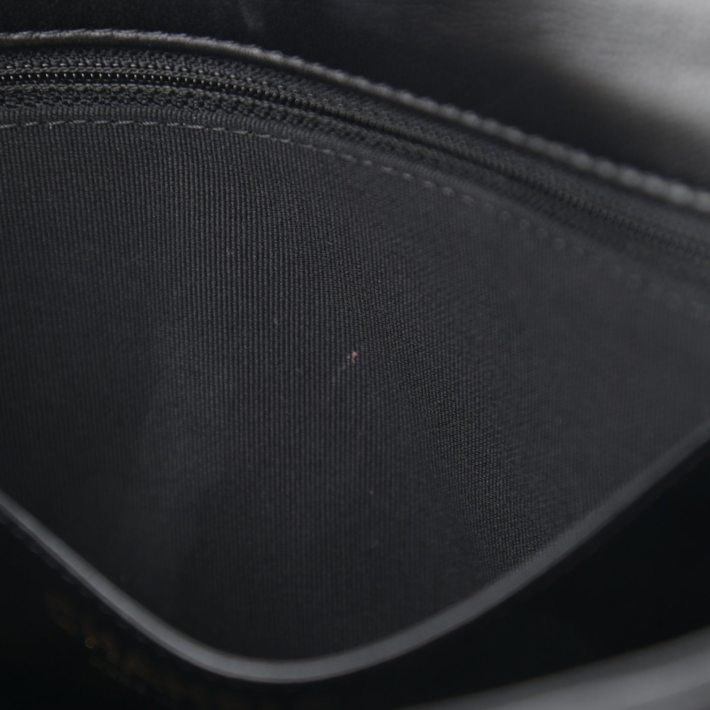 Lambskin Quilted Large CC Funky Town Flap Black