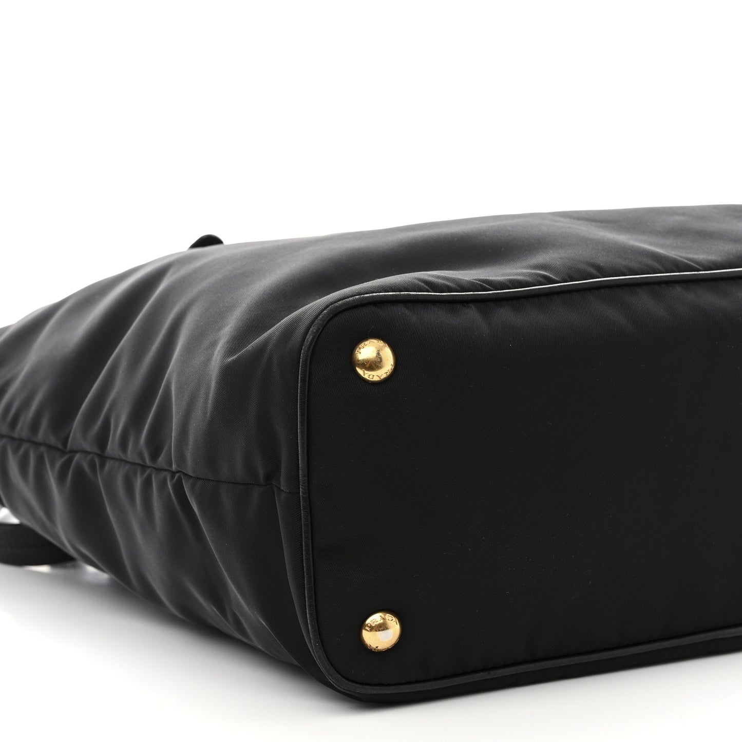 Tessuto Nylon Vitello Daino Tote Black