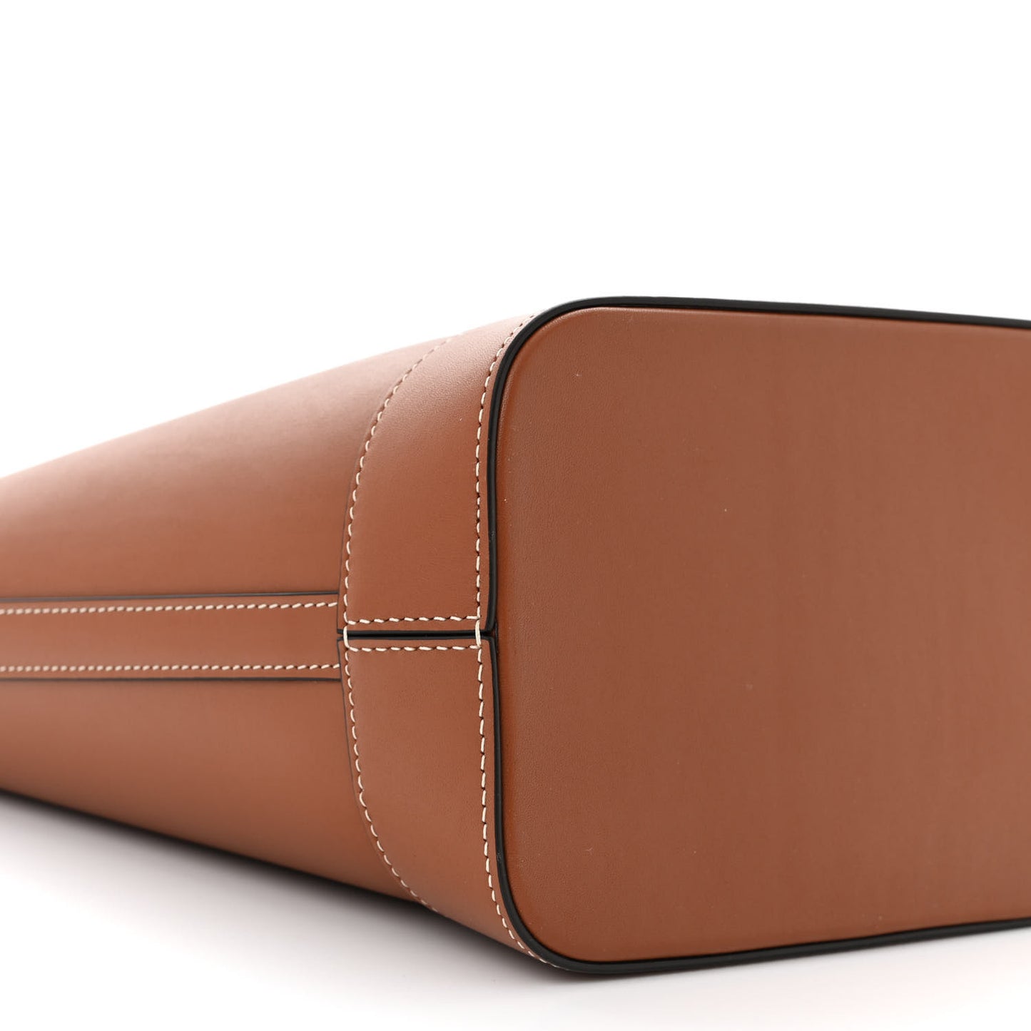 Smooth Calfskin Small Cuir Triomphe Bucket Bag Tan