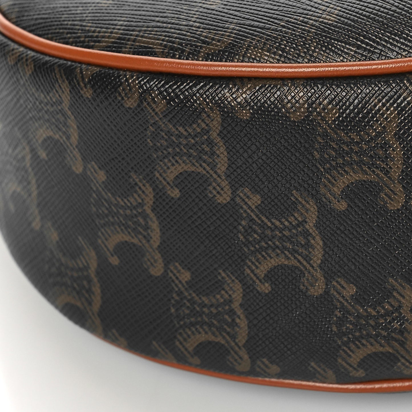 Triomphe Canvas Calfskin Ava Shoulder Bag Tan