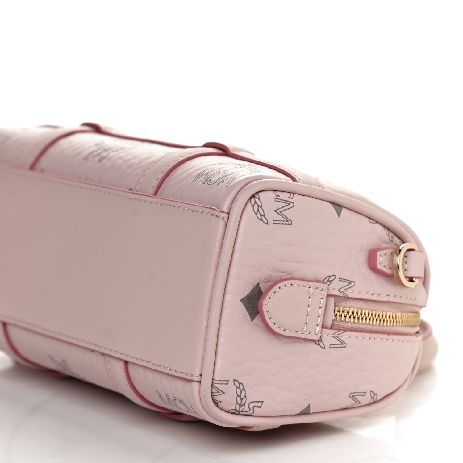 MCM Visetos Mini Delmy Boston Bag Pink 10 of 10