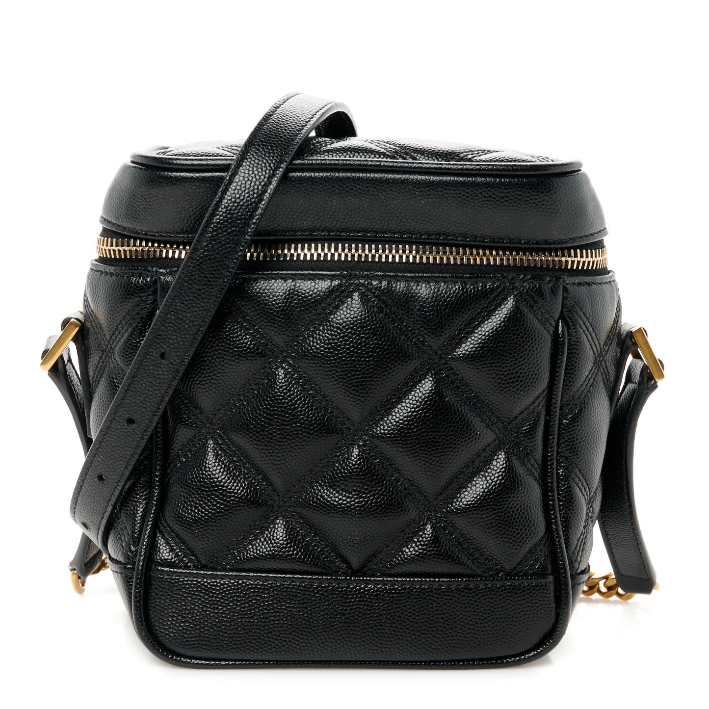 Grain de Poudre Quilted 80's Vanity Bag Black