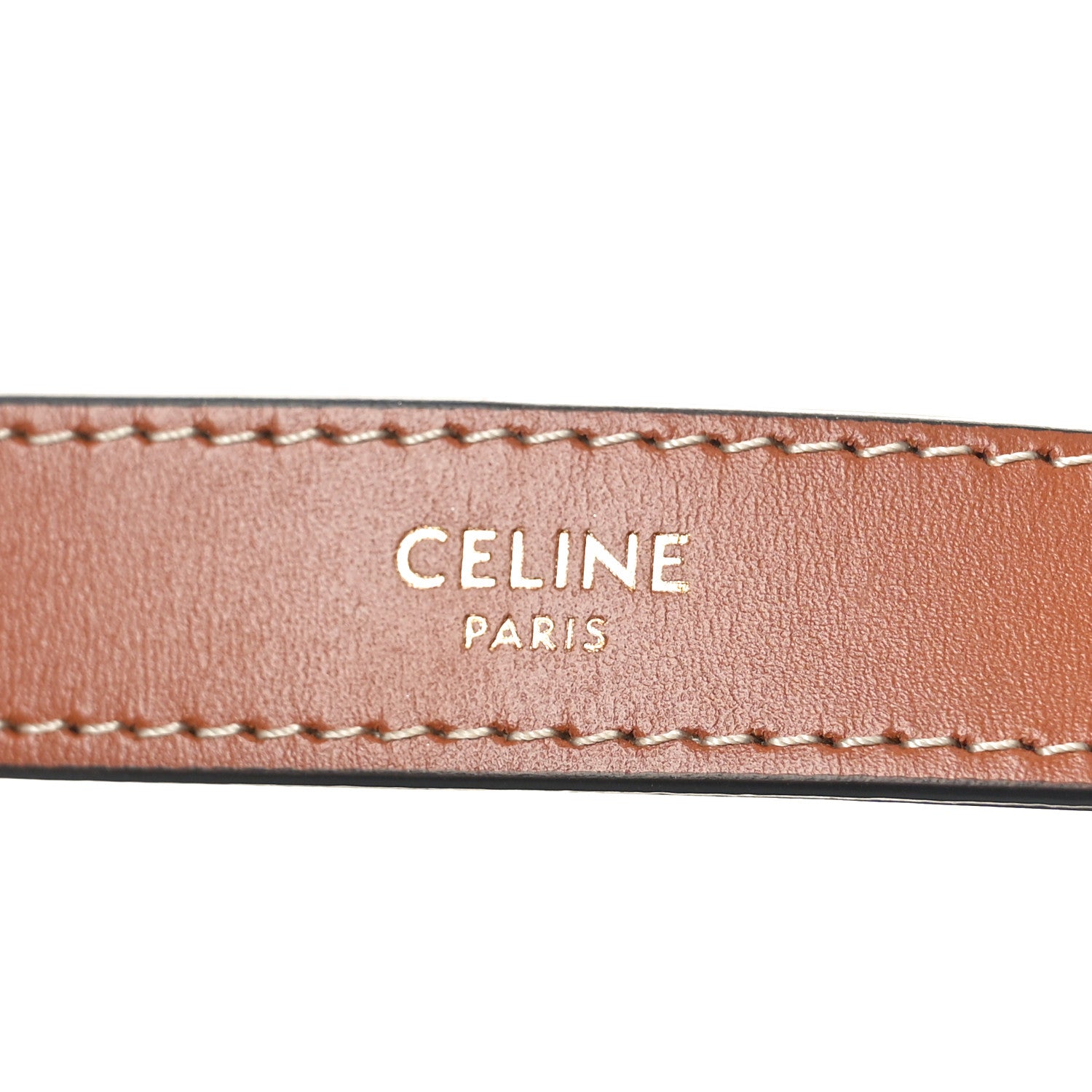 Celine Triomphe Canvas Calfskin Ava Shoulder Bag Tan 6 of 9