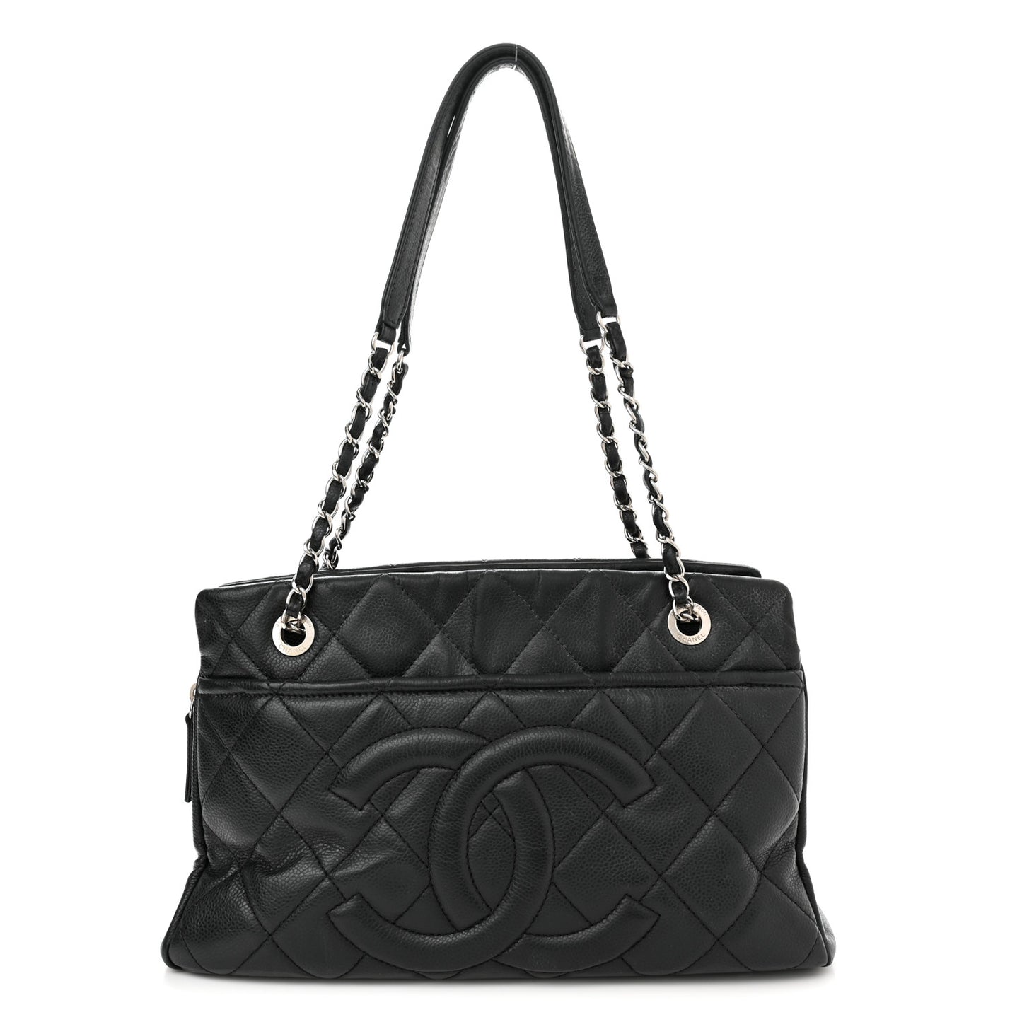 Caviar Quilted CC Timeless Soft Tote Black