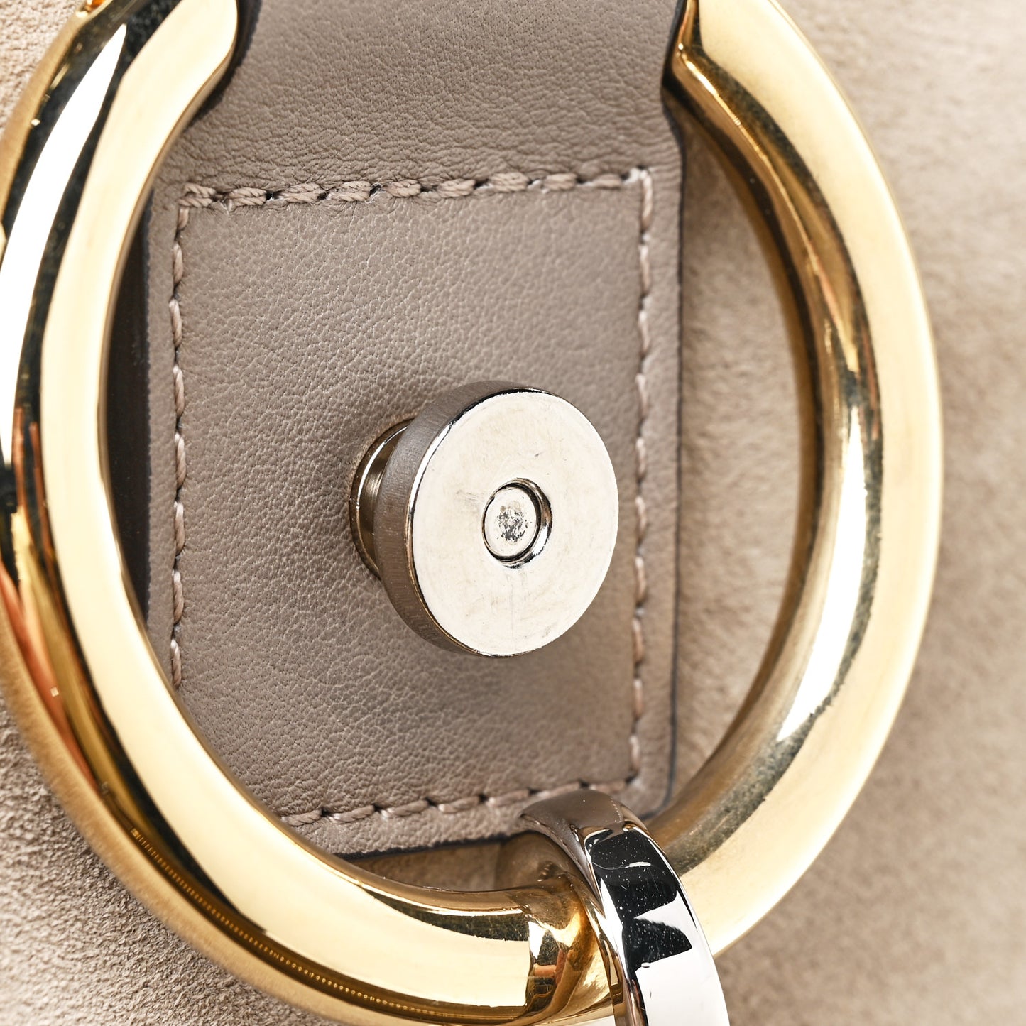 Calfskin Small Faye Day Shoulder Bag Motty Grey