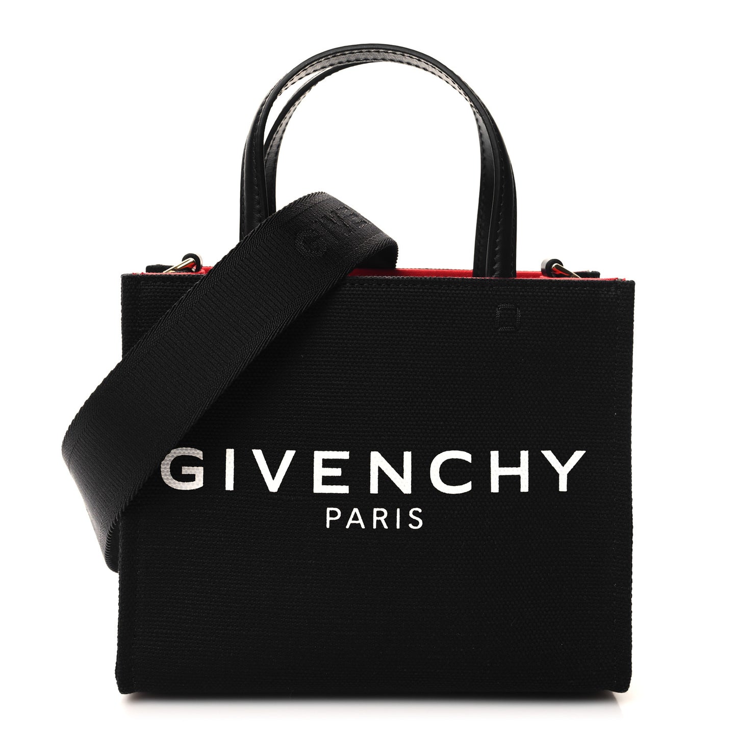 Canvas Mini Bond Shopper Tote Black