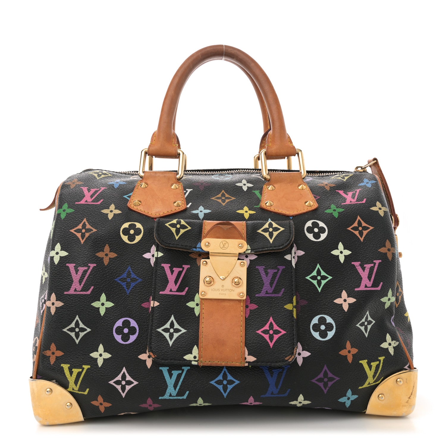 Louis Vuitton Monogram Multicolor Speedy 30 Black 1 of 16