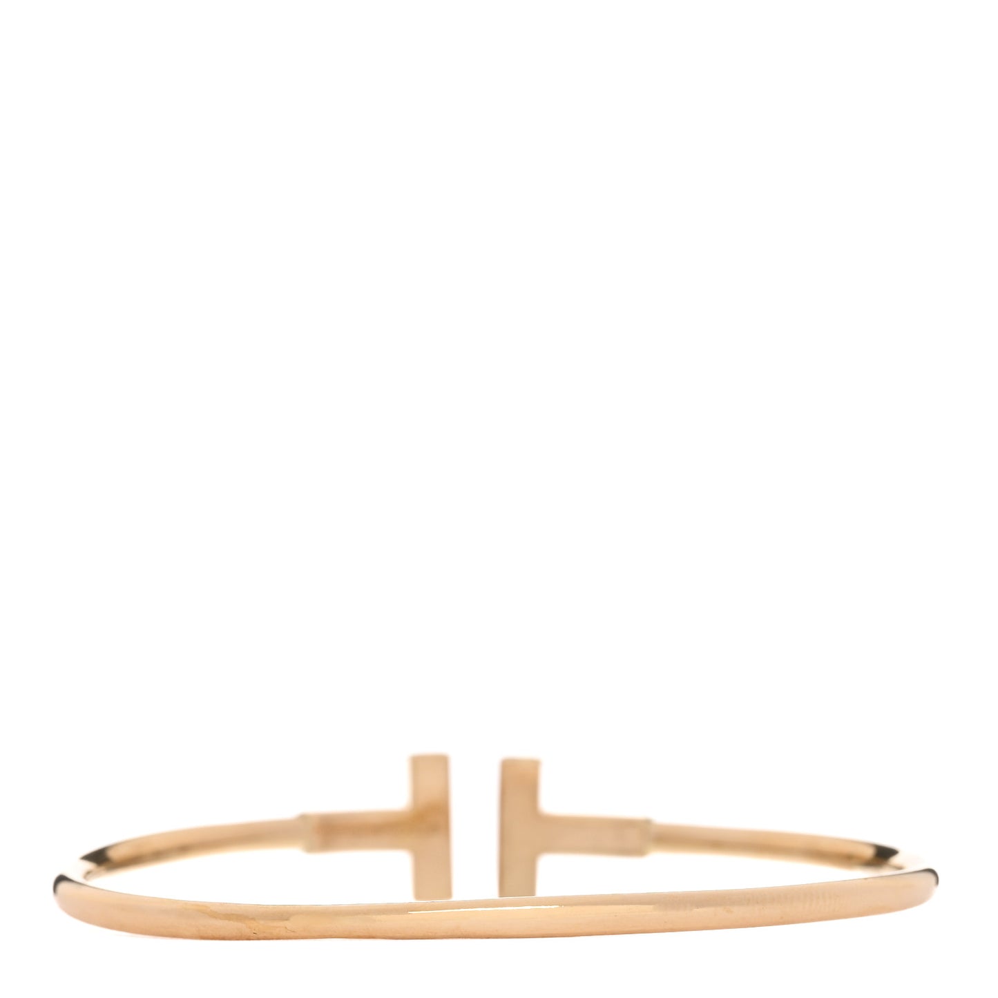 18K Yellow Gold Diamond T Wire Bracelet