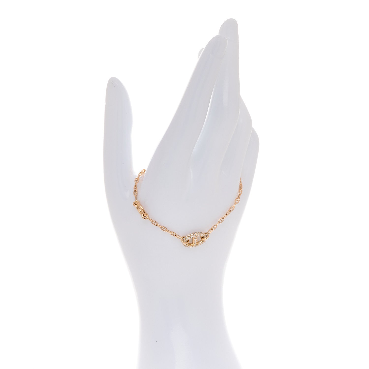 Hermes 18K Rose Gold Diamond PM Farandole Bracelet ST 2 of 6