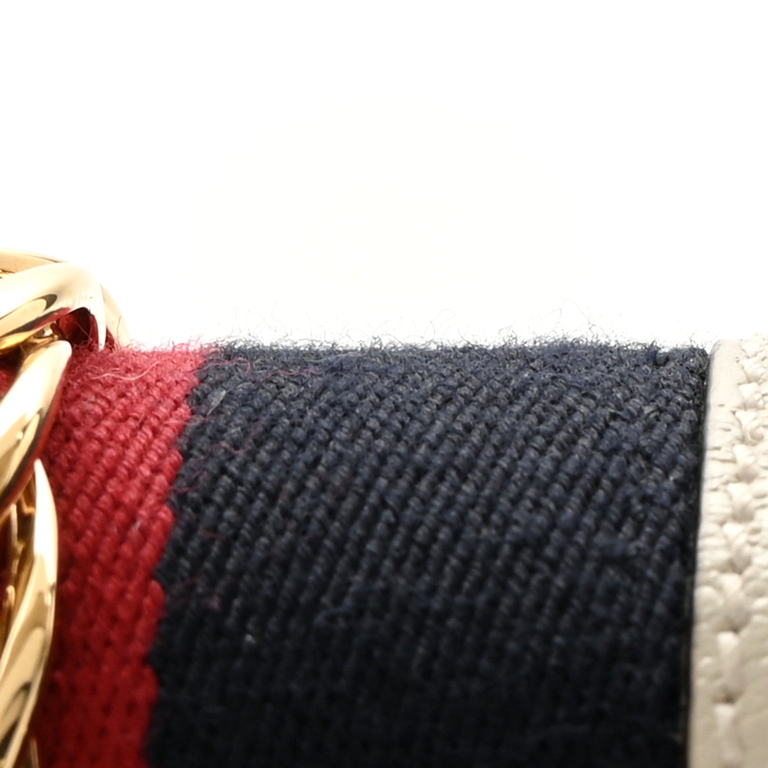 Gucci Textured Calfskin Bee Star Print Mini Sylvie Top Handle Bag Mystic White 14 of 14