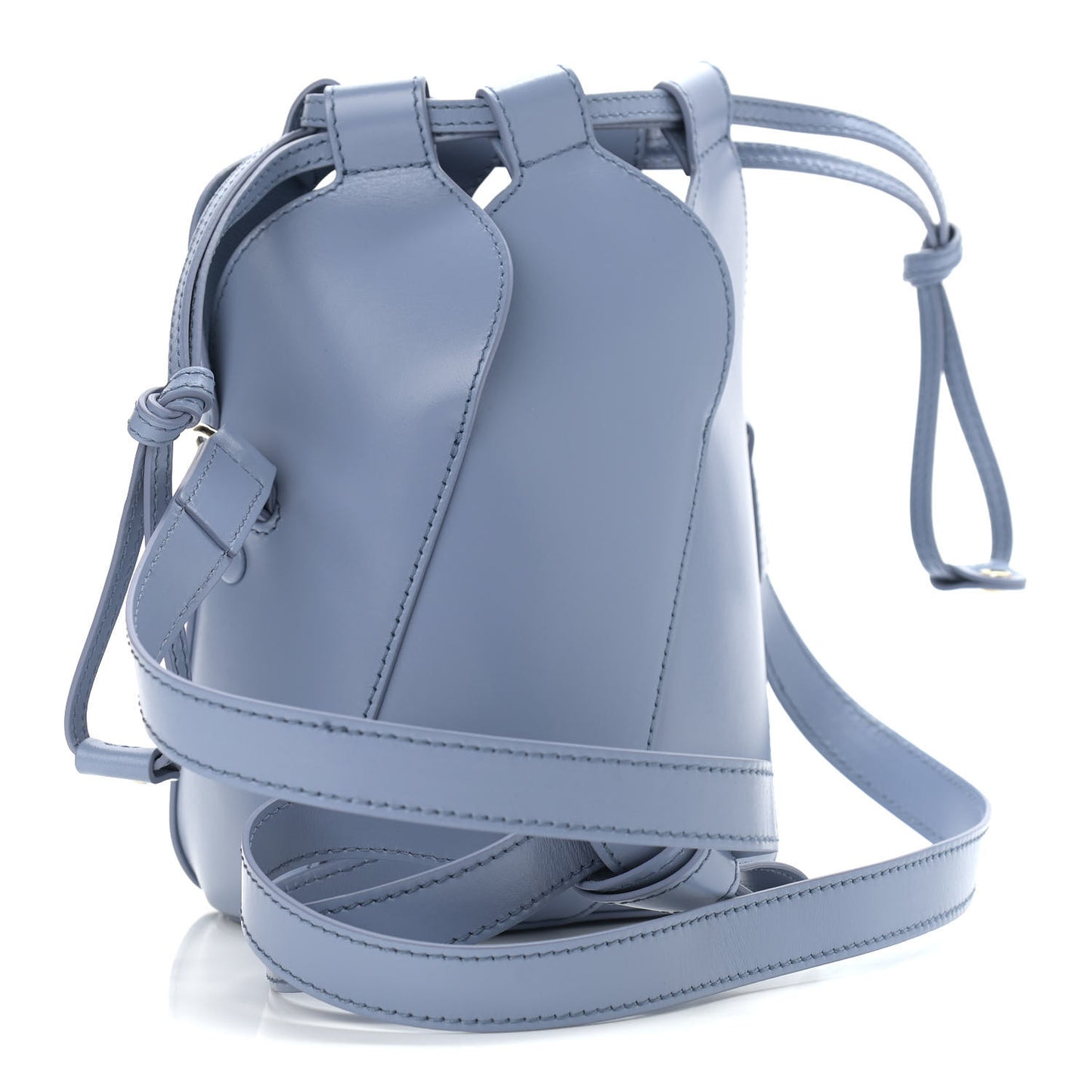 Smooth Calfskin Tulip Bucket Bag Gentle Blue