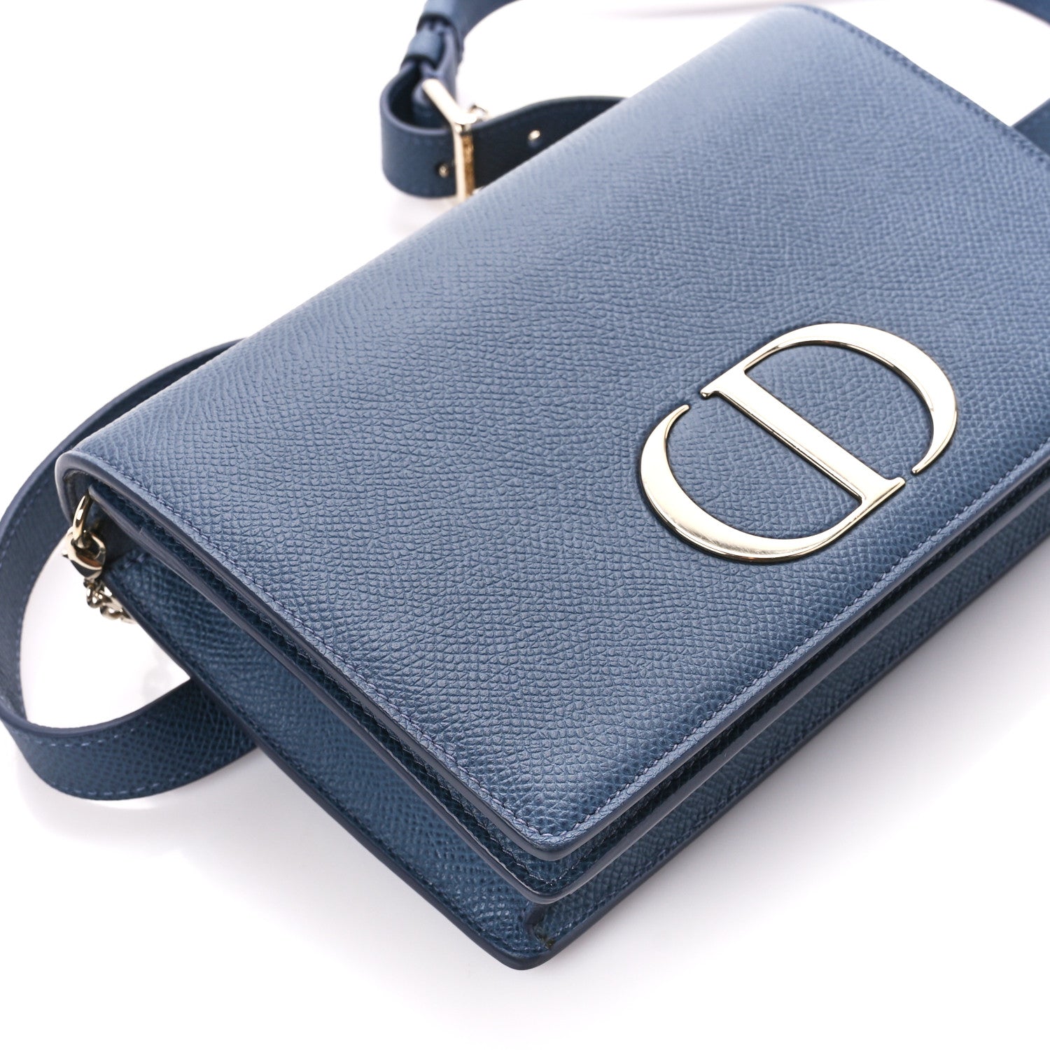 Christian Dior Calfskin 30 Montaigne 2 in 1 Pouch Dark Blue 9 of 10