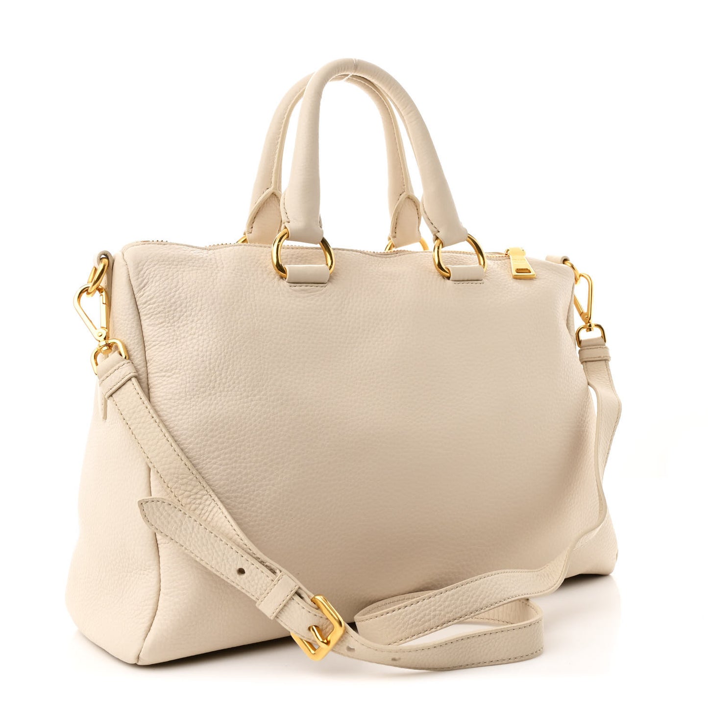 Vitello Daino Bauletto Tote Talco