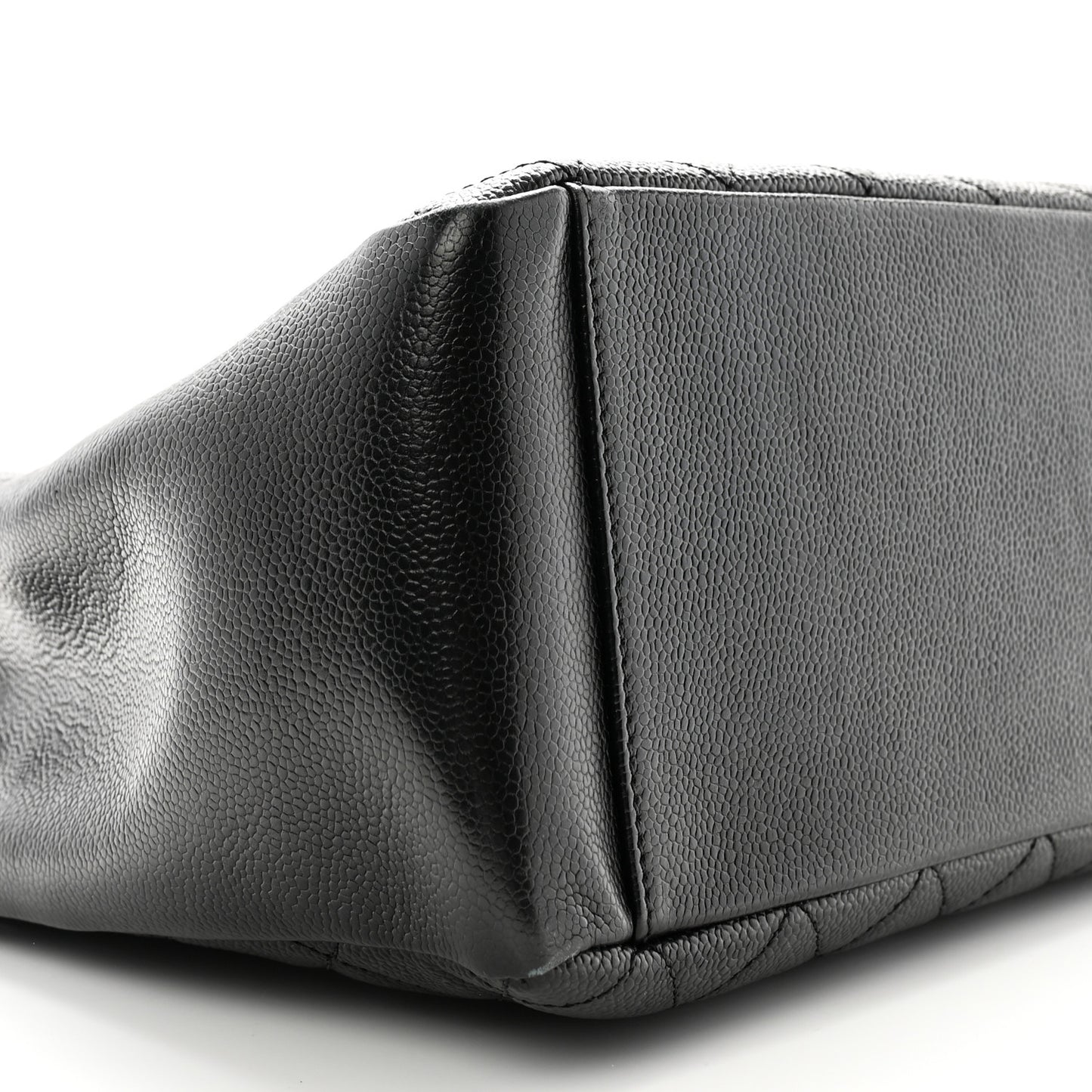 Caviar Quilted Grand Shopping Tote GST Black