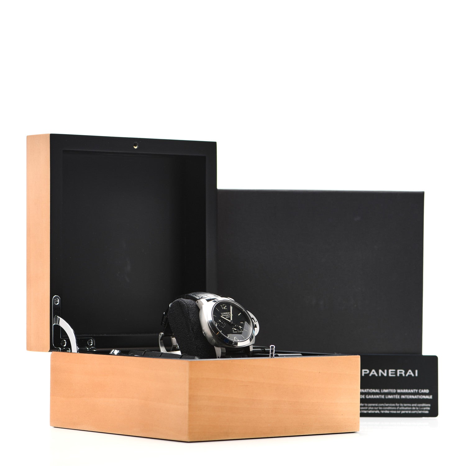 Panerai Stainless Steel Alligator 44mm 1950 3 Days GMT Power Reserve Automatic Watch Black PAM00321 6 of 6