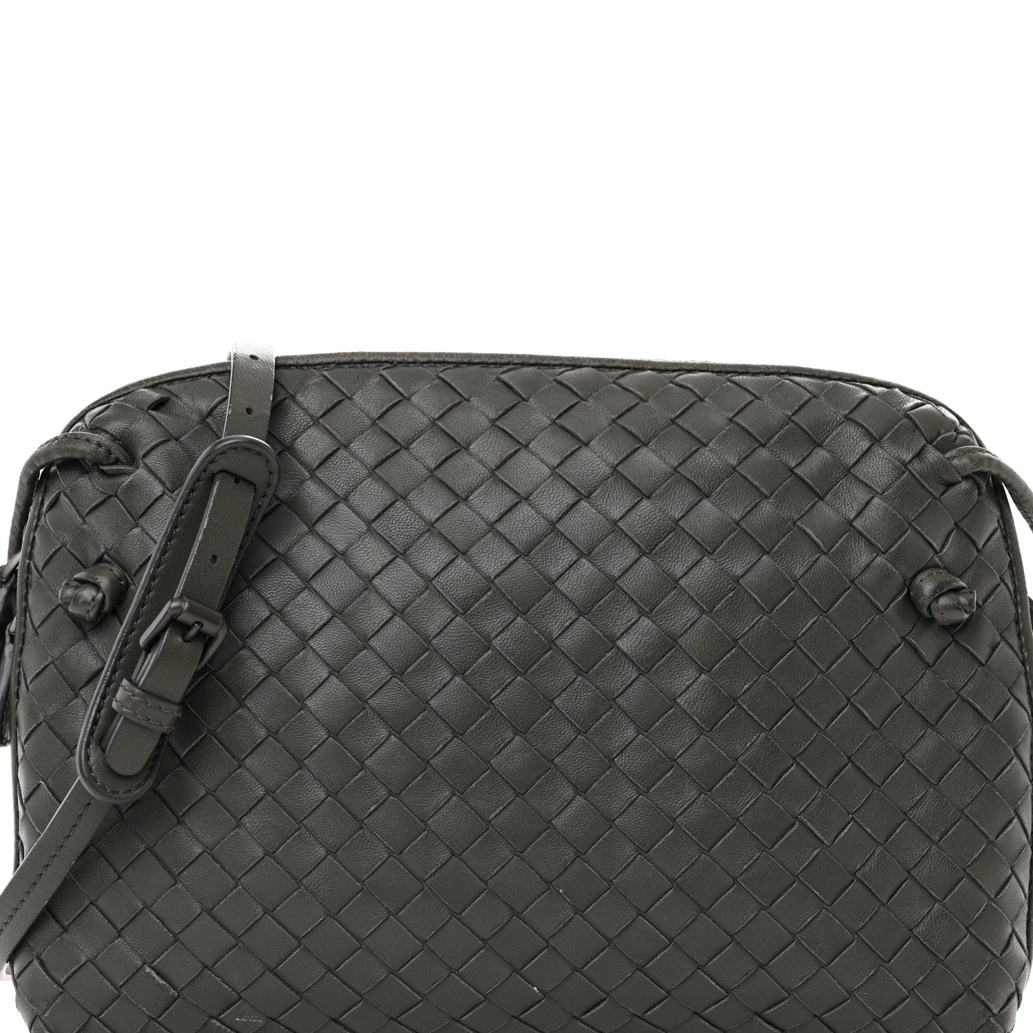 Bottega Veneta Nappa Intrecciato Nodini Crossbody Messenger New Light Grey 8 of 16