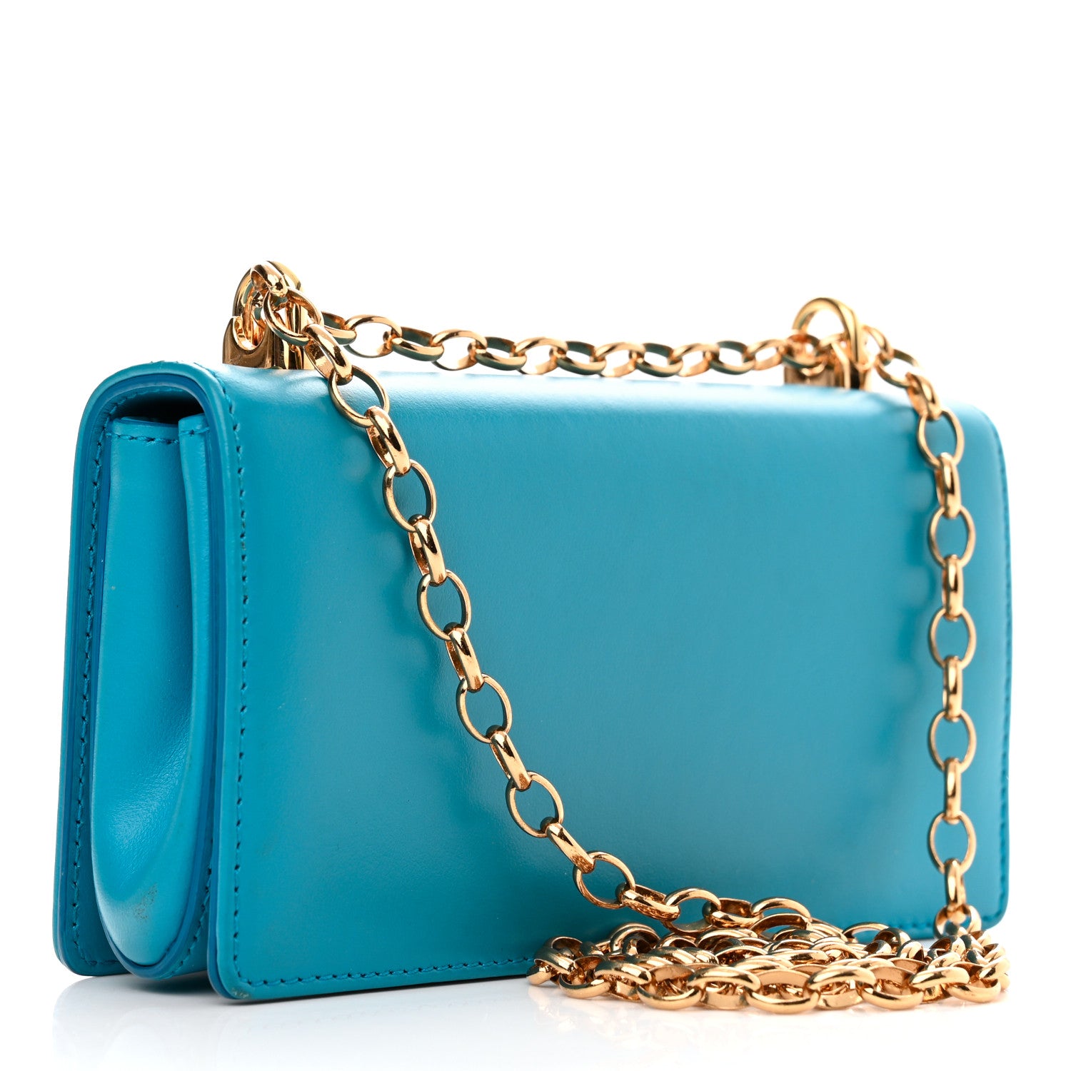 Dolce & Gabbana Nappa DG Girls Phone Shoulder Bag Celeste Mare 3 of 11