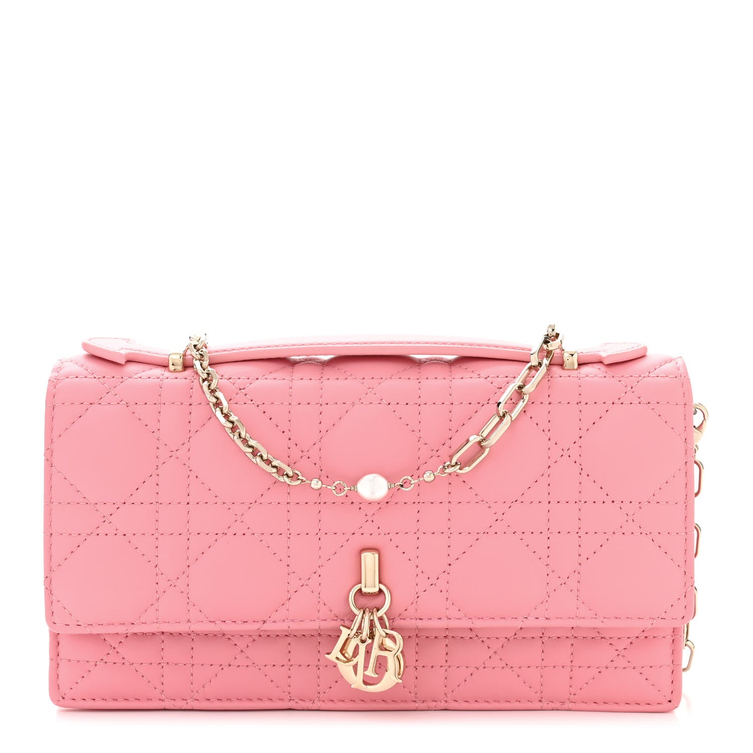 Christian Dior Lambskin Cannage Mini My Dior Bag Pink 1 of 9