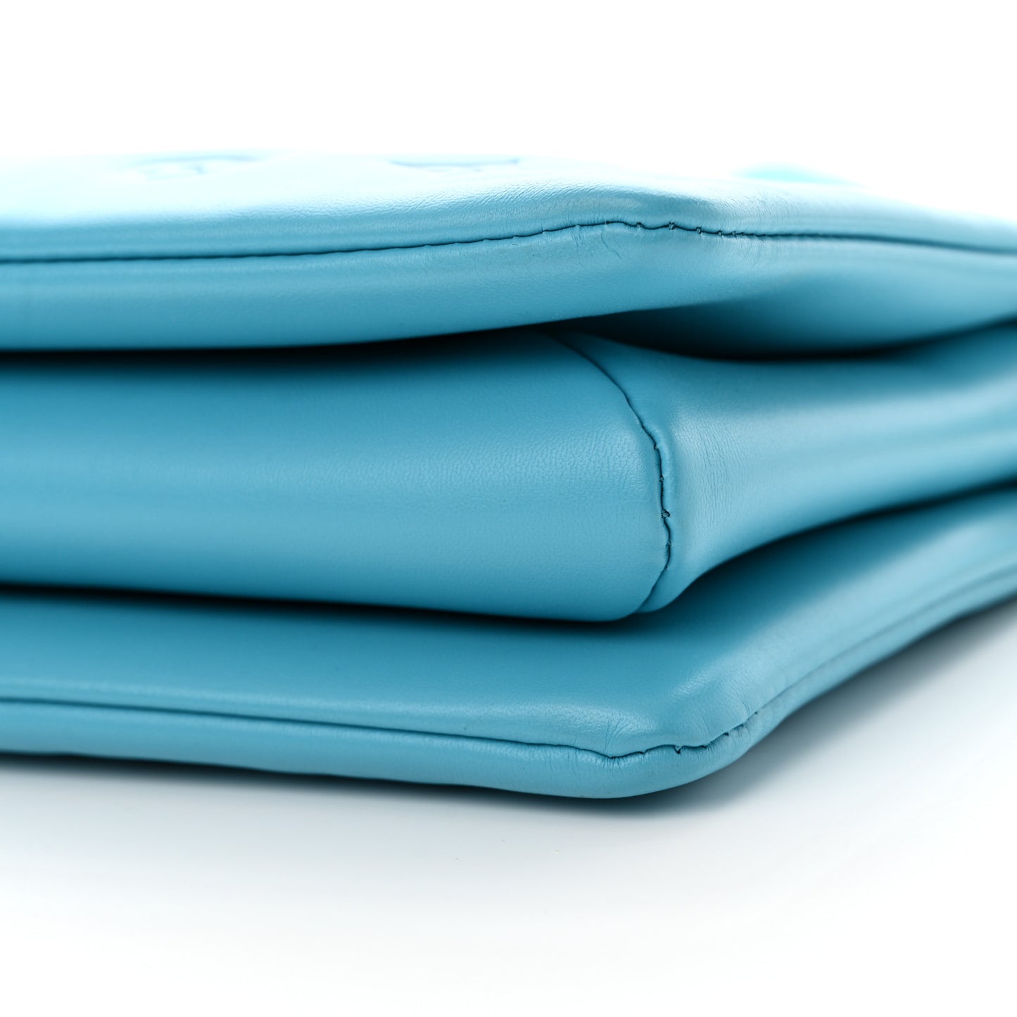 Lambskin Embossed Monogram Coussin PM Turquoise