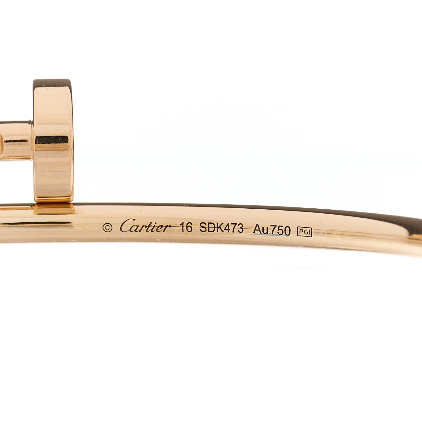 18K Pink Gold Small Juste Un Clou Bracelet 16