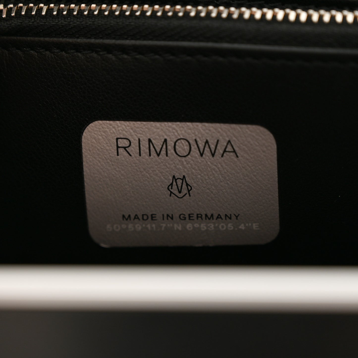 X RIMOWA Aluminum Personal Clutch On Strap Black