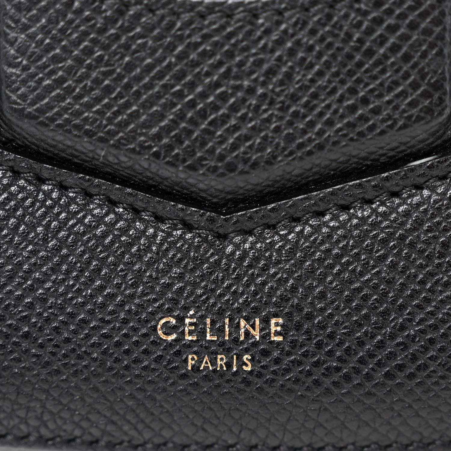 Celine Grained Calfskin Small Trotteur Black 6 of 10