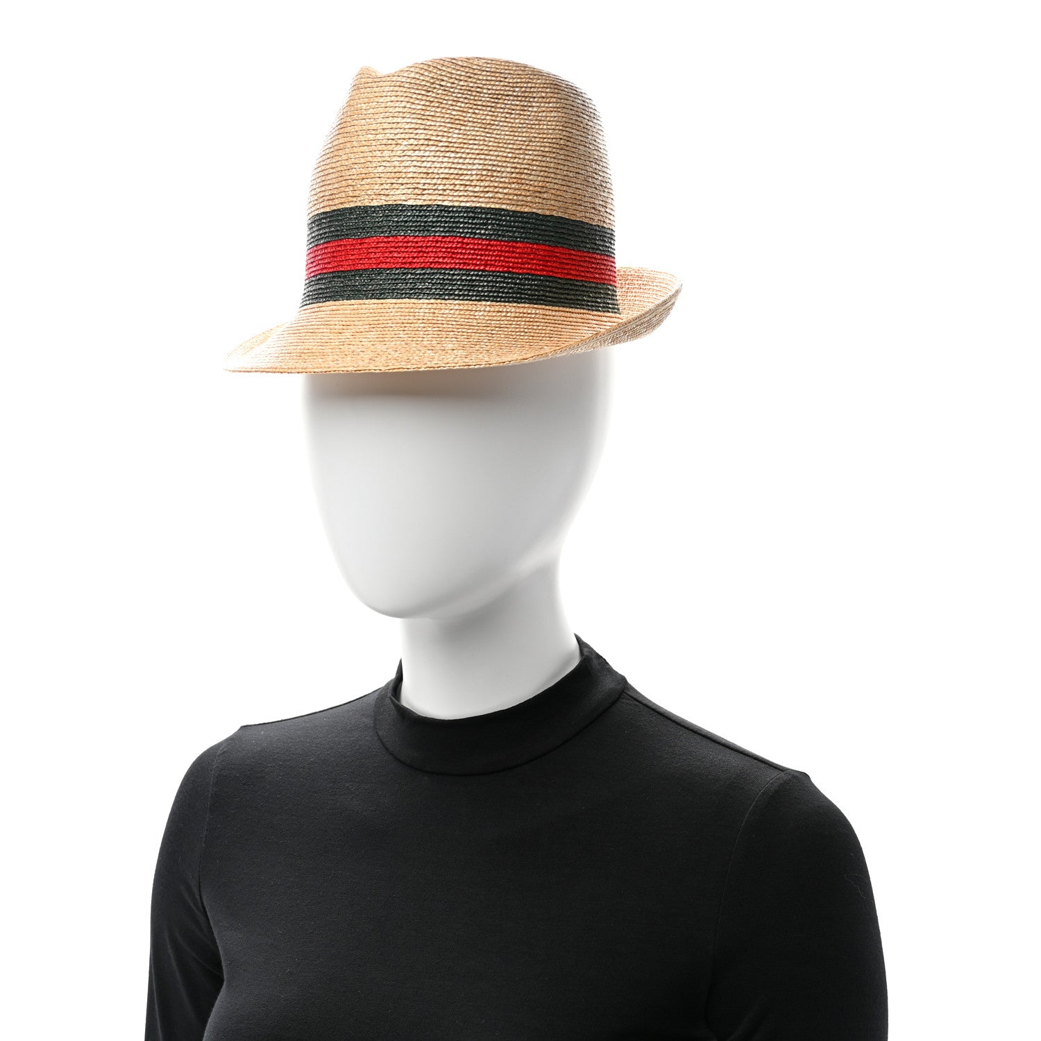 Gucci Abaca Straw Web Fedora Hat S 2 of 11