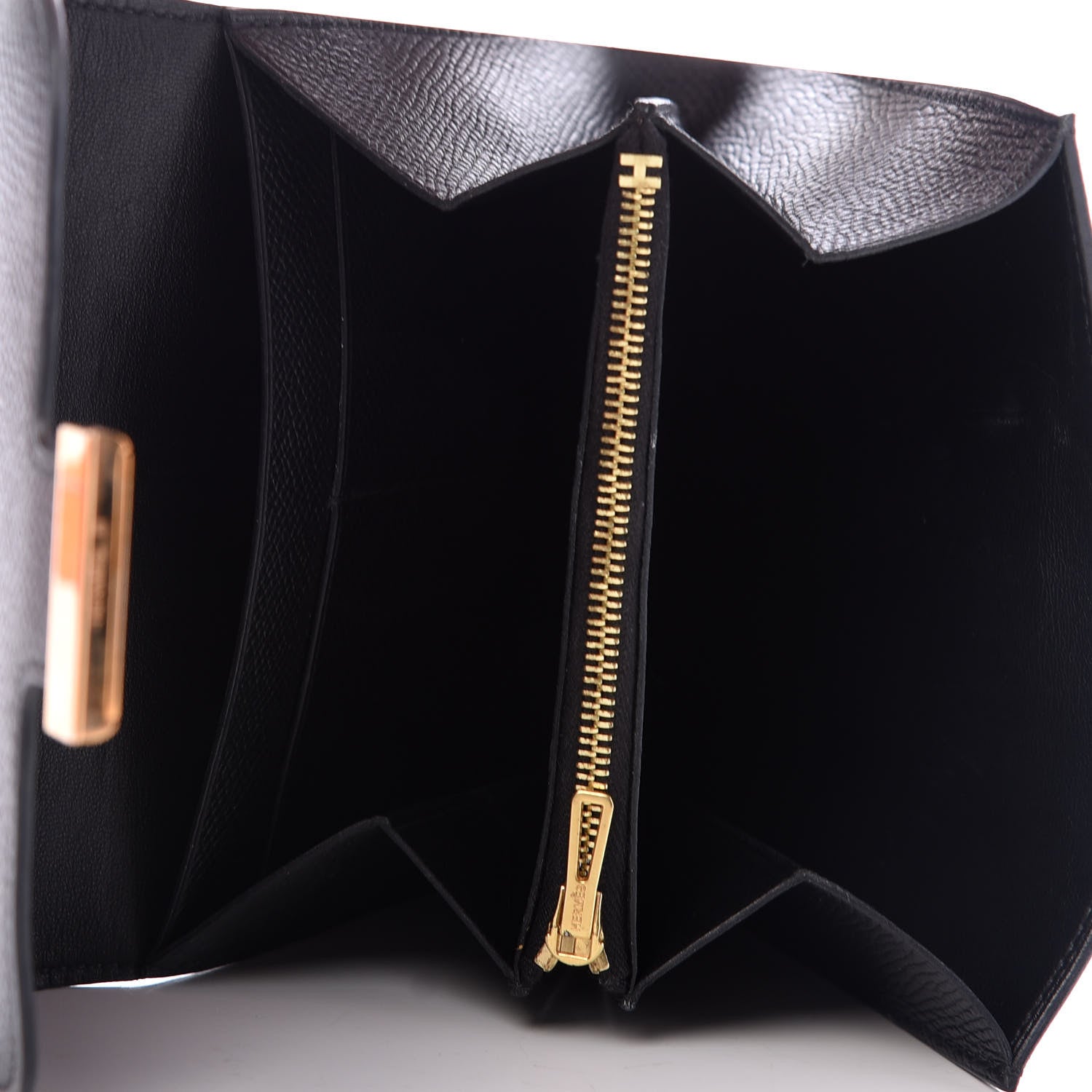 Hermes Epsom Constance Short Wallet Black 5 of 7