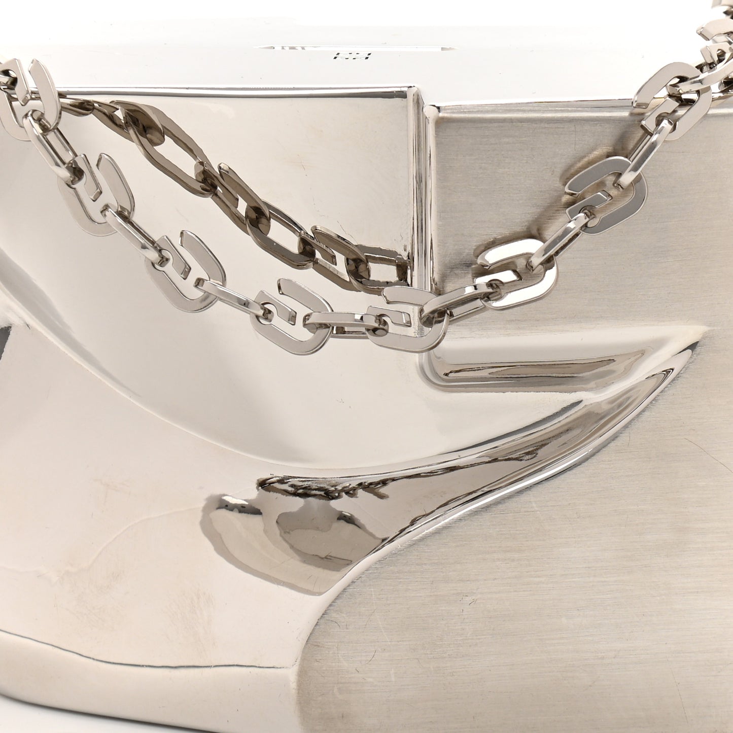 Aluminum G Chain Clutch Silvery