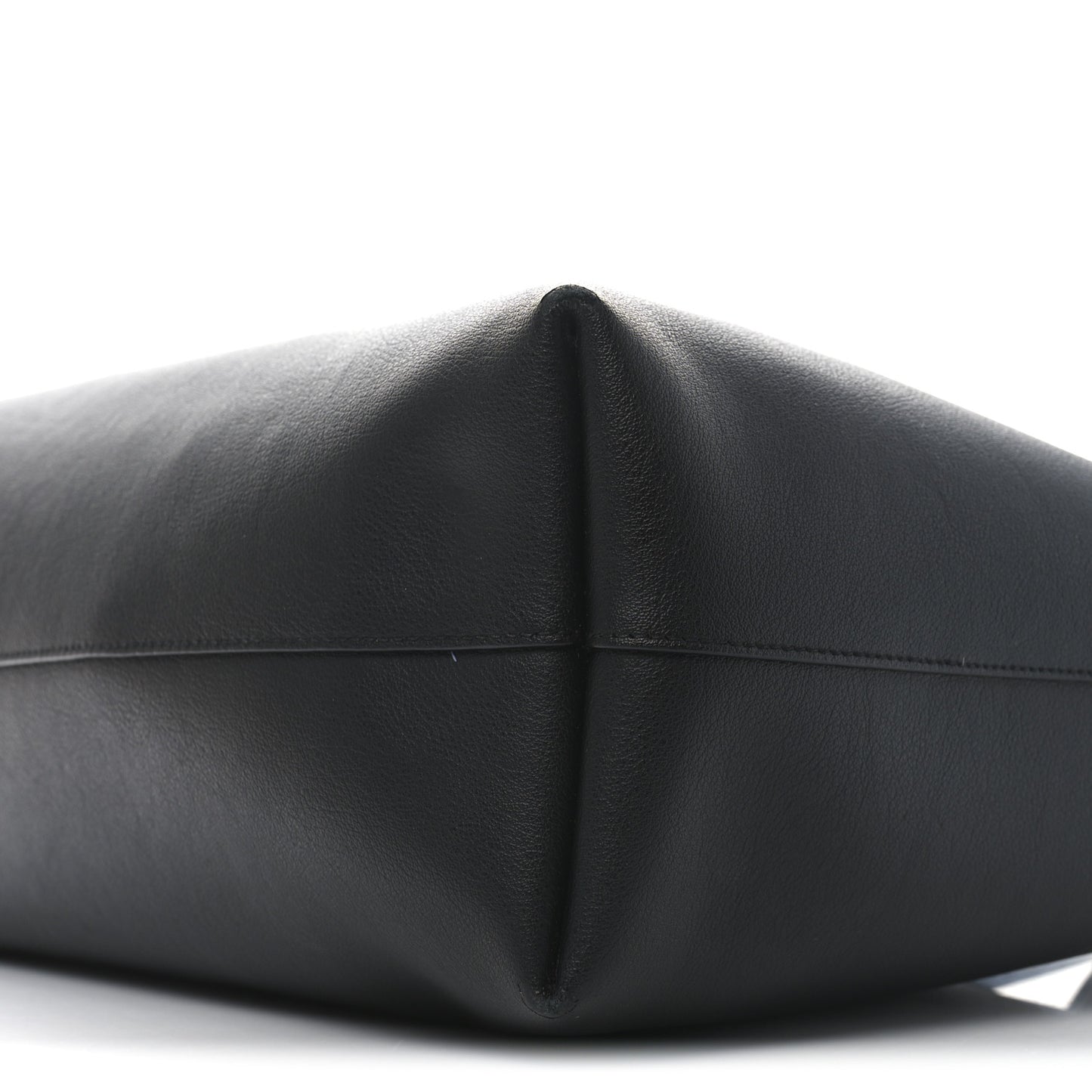 Calfskin Large Shopping Tote Black