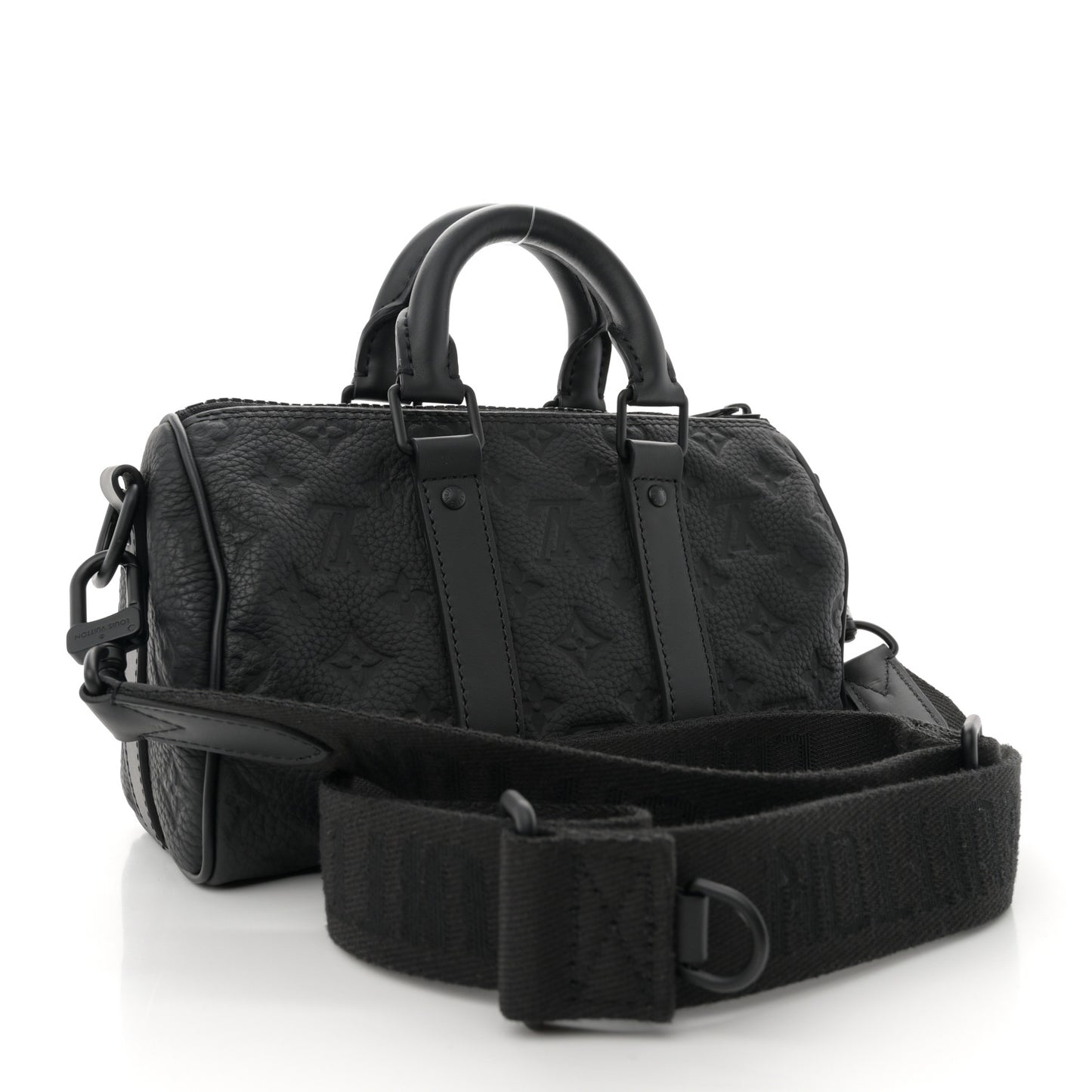 Monogram Taurillon Keepall Bandouliere 25 Black