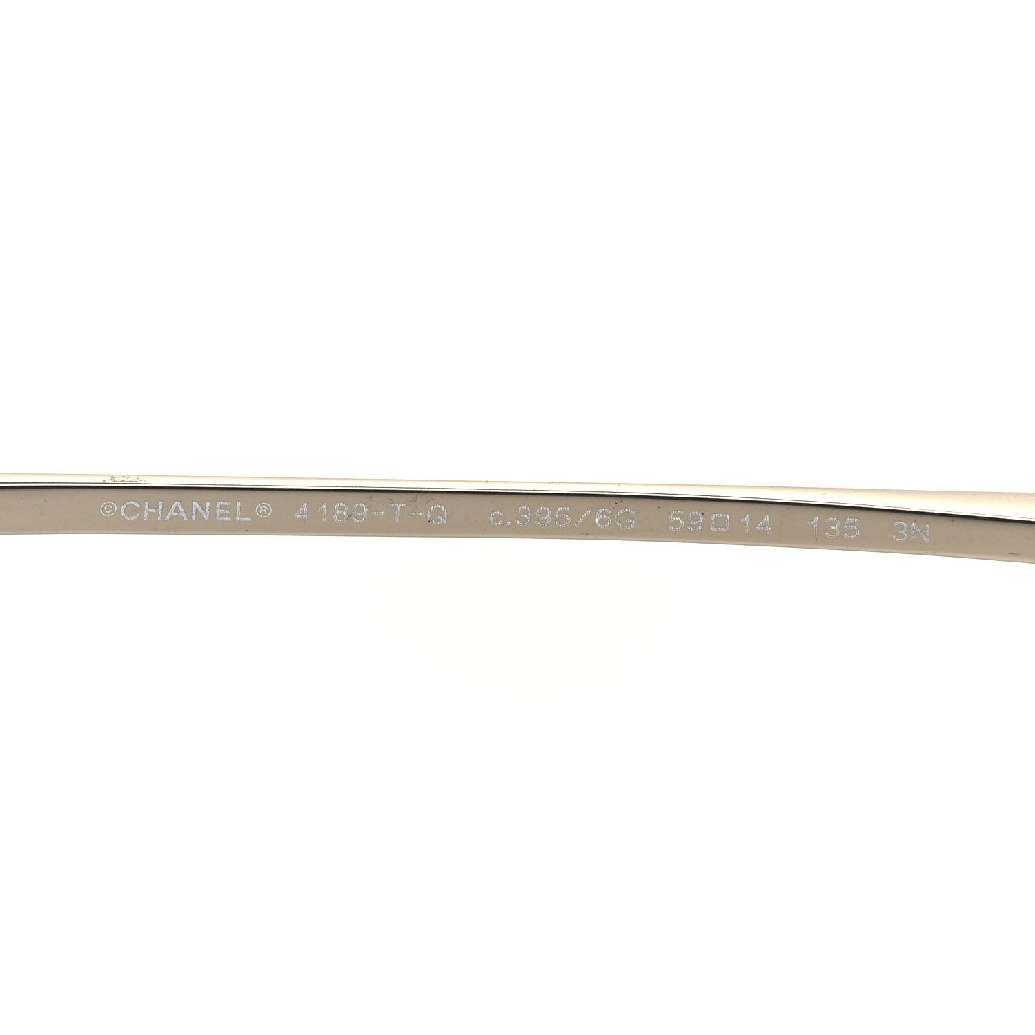 Chanel Aviator CC Sunglasses 4189-T-Q Silver 5 of 9