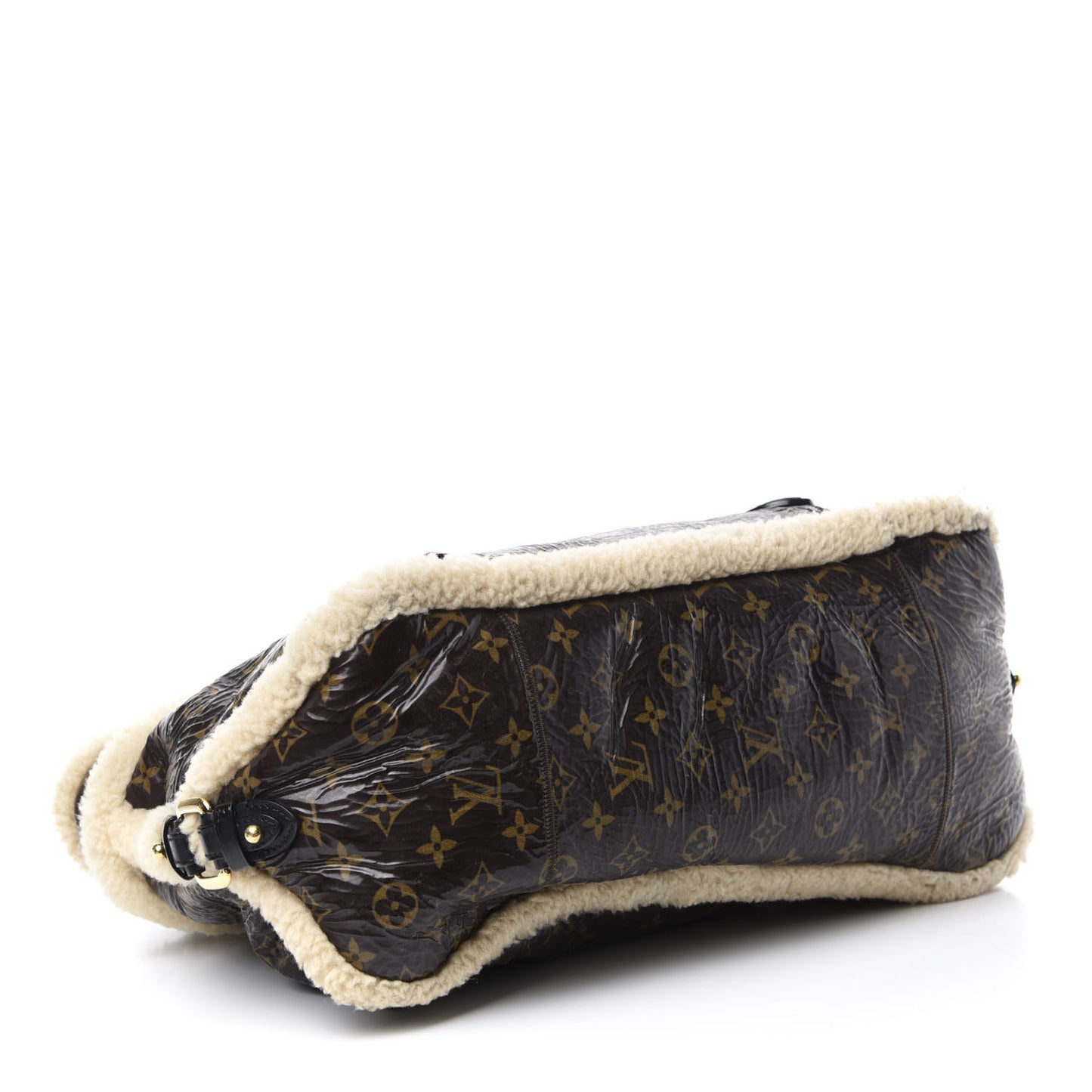Patent Monogram Shearling Sac Thunder