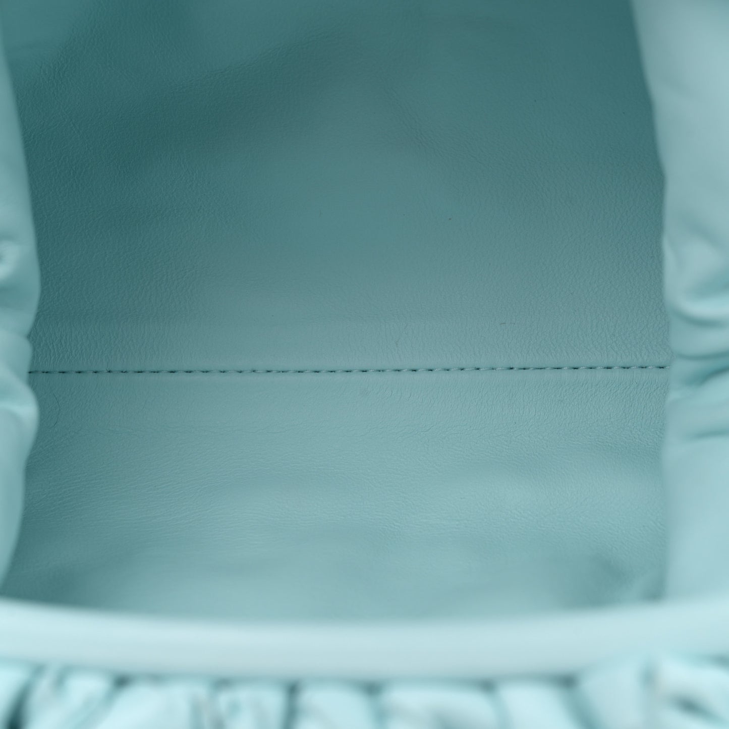 Nappa Intrecciato The Mini Pouch Pale Blue