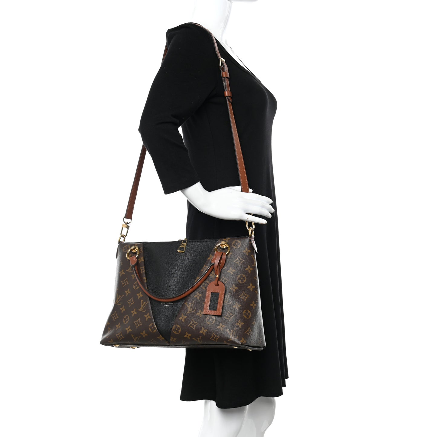 Monogram V Tote MM Black