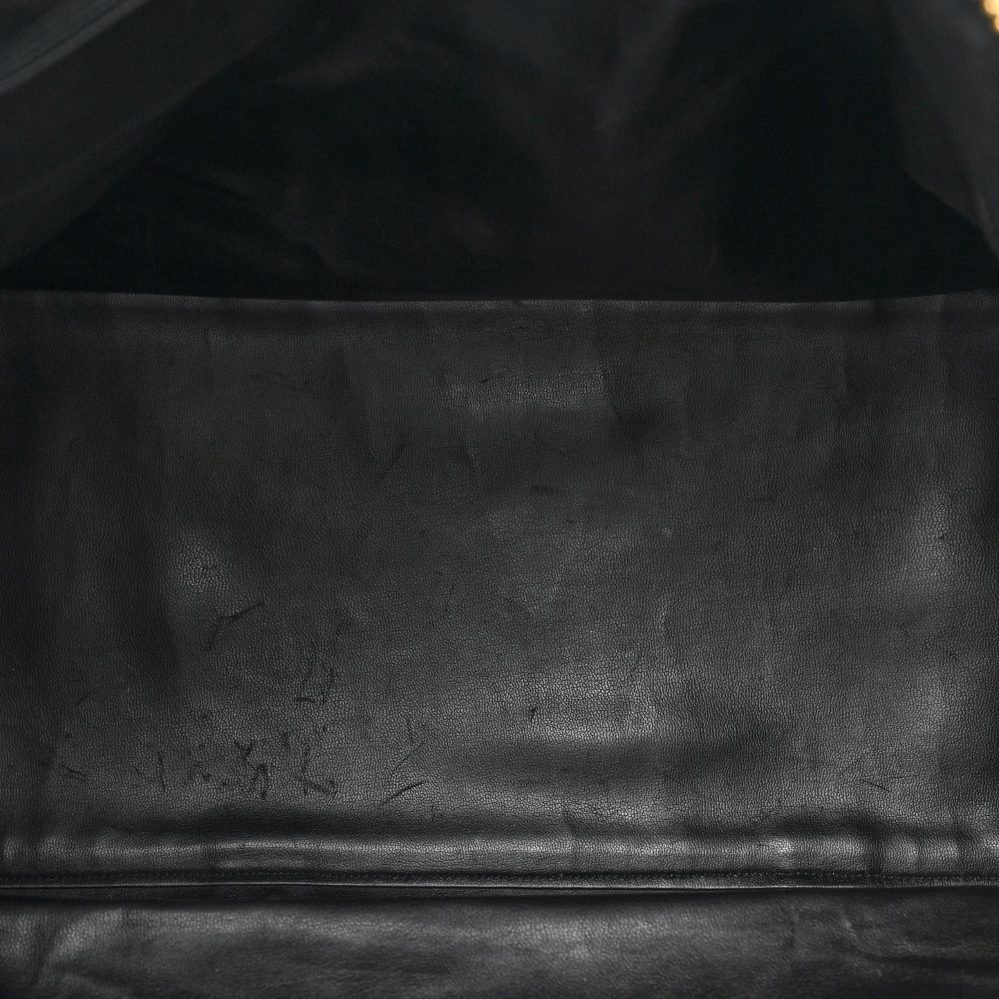 Calfskin Stitched CC Boston Black