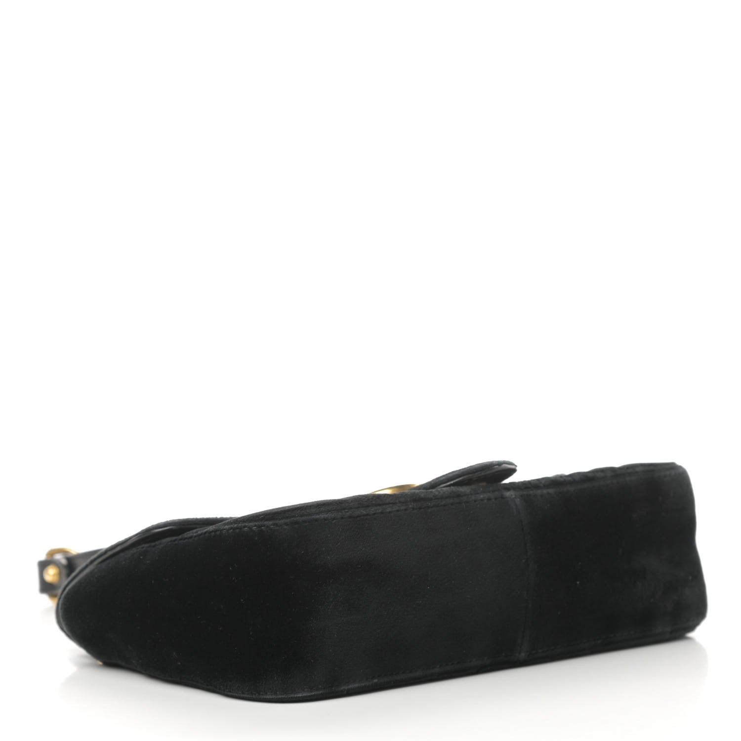 Gucci Velvet Matelasse Mini GG Marmont Shoulder Bag Black 4 of 17