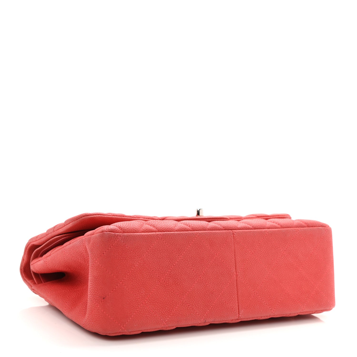 Chanel Iridescent Caviar Quilted Jumbo Double Flap Red 3 of 9