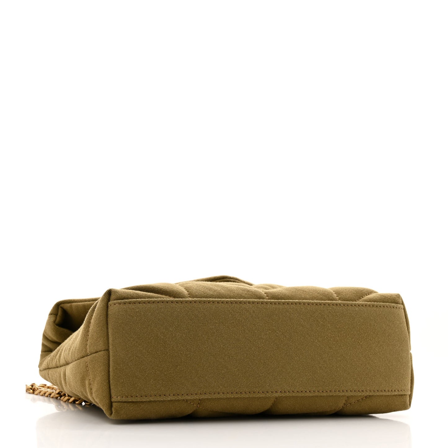 Canvas Quilted Toy Loulou Puffer Monogram Chain Satchel Fir Green